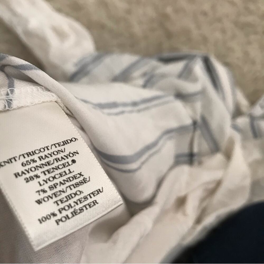 Ann Taylor Career Button Down Collared Striped Mi… - image 6